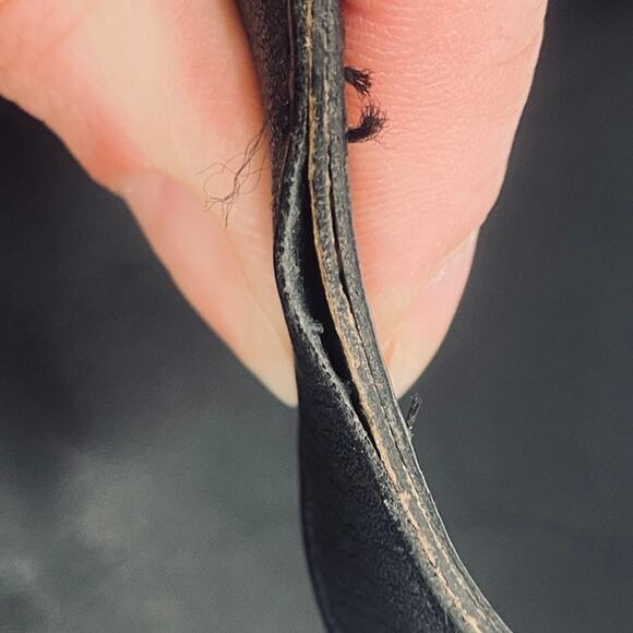 Vintage Coach Andrea Slim Hobo Shoulder Bag Zip Top 9073 Black Gold Womens - Picture 13 of 16